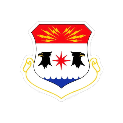 8th Air Division (U.S. Air Force) REVERSE PRINT Transparent Die-Cut STICKER 3 Inch Die-Cut Transparent - The Sticker Space