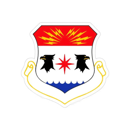 8th Air Division (U.S. Air Force) REVERSE PRINT Transparent Die-Cut STICKER 5 Inch Die-Cut Transparent - The Sticker Space