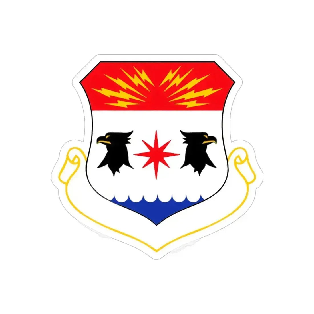 8th Air Division (U.S. Air Force) REVERSE PRINT Transparent Die-Cut STICKER 6 Inch Die-Cut Transparent - The Sticker Space