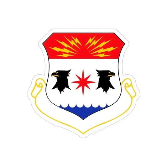 8th Air Division (U.S. Air Force) REVERSE PRINT Transparent Die-Cut STICKER 6 Inch Die-Cut Transparent - The Sticker Space