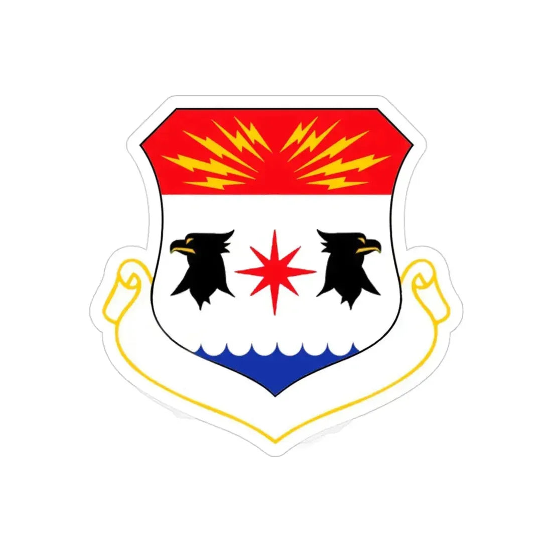 8th Air Division (U.S. Air Force) REVERSE PRINT Transparent Die-Cut STICKER - The Sticker Space