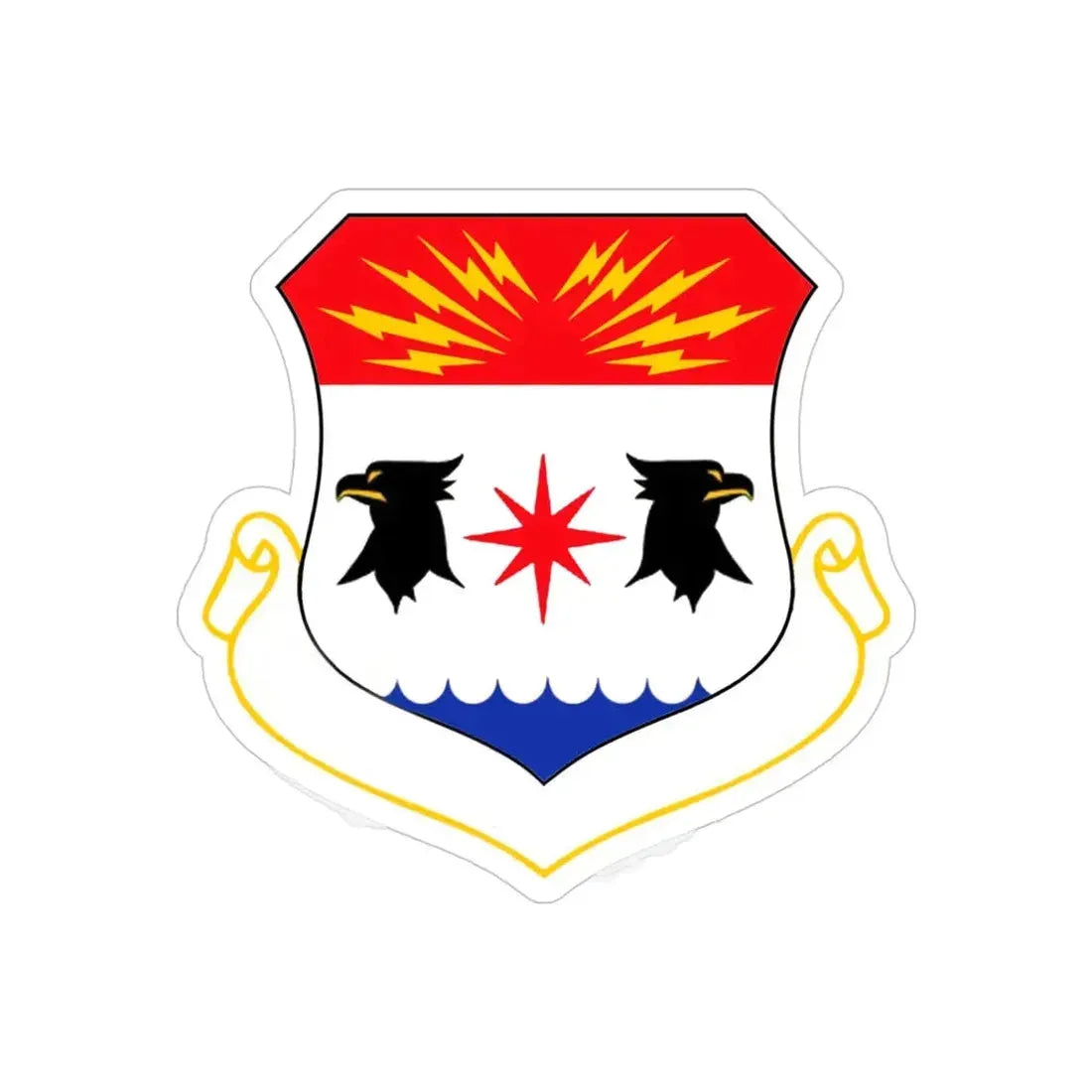 8th Air Division (U.S. Air Force) REVERSE PRINT Transparent Die-Cut STICKER - The Sticker Space