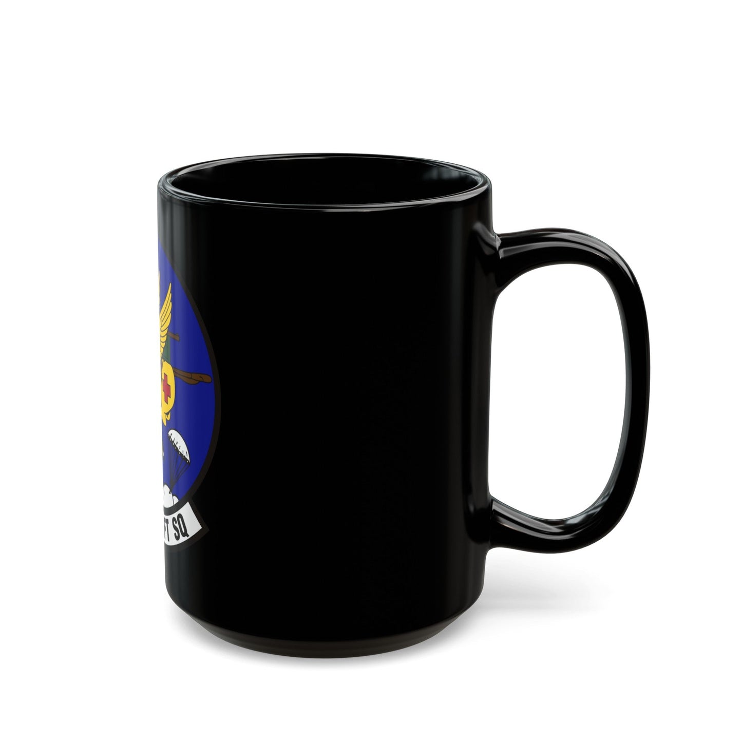 8th Airlift Squadron (U.S. Air Force) Black Coffee Mug-The Sticker Space