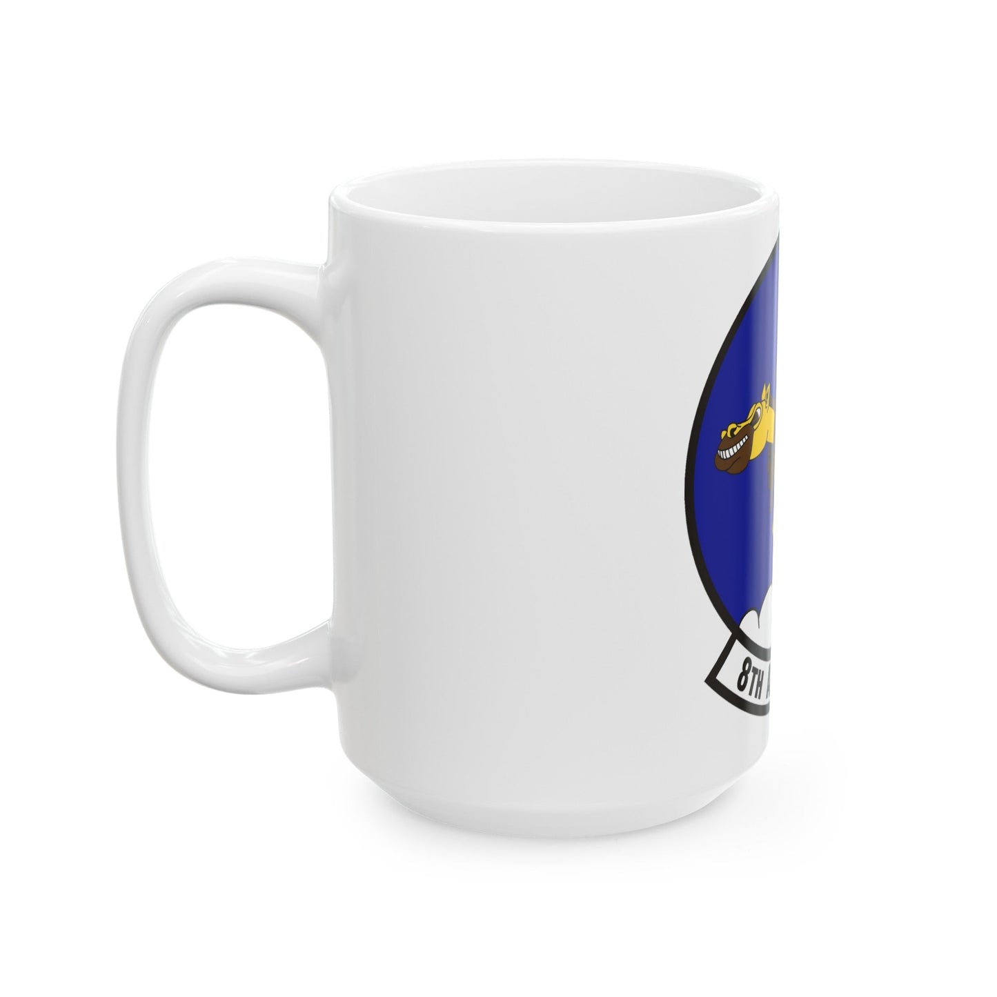 8th Airlift Squadron (U.S. Air Force) White Coffee Mug-The Sticker Space