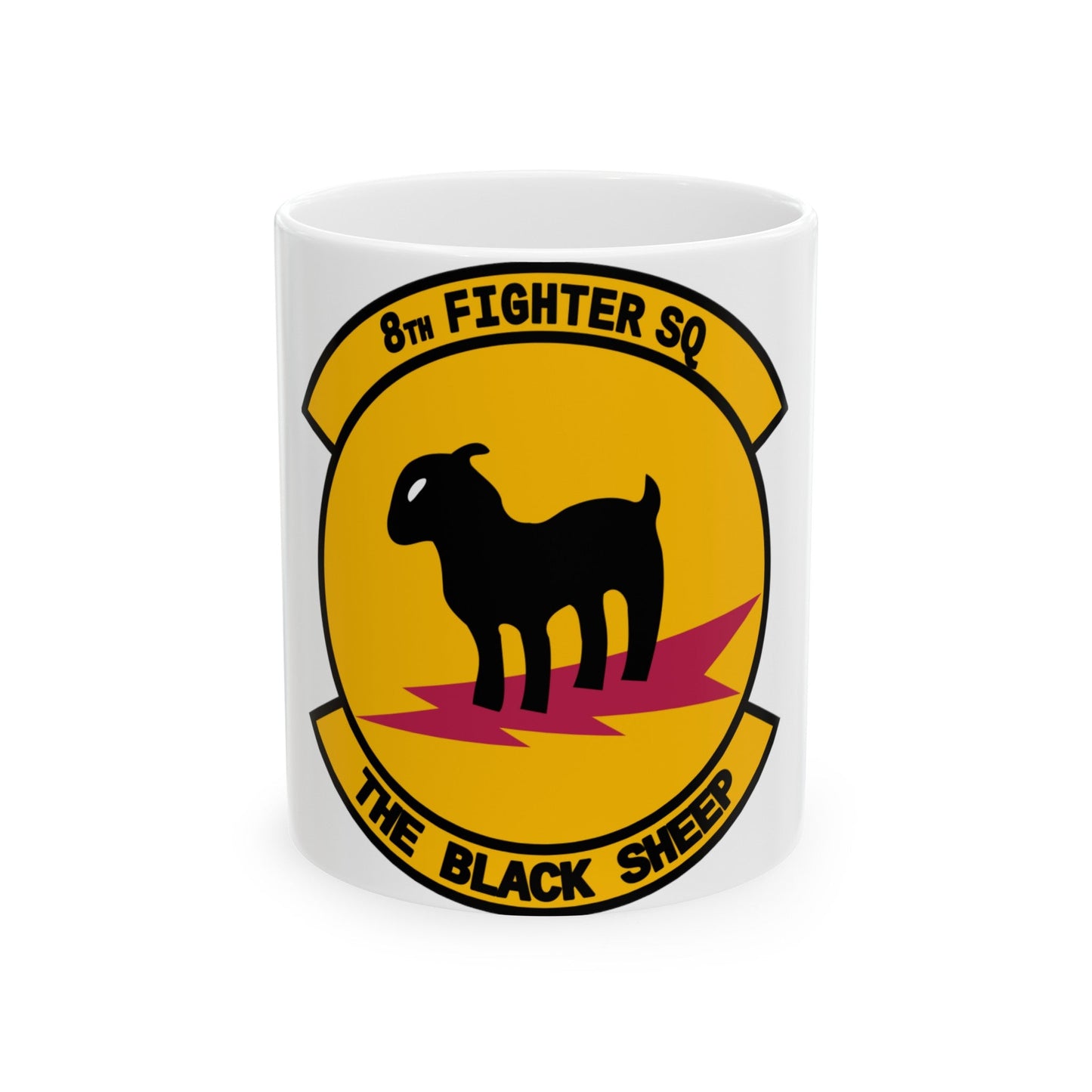 8th Fighter Squadron (U.S. Air Force) White Coffee Mug-11oz-The Sticker Space