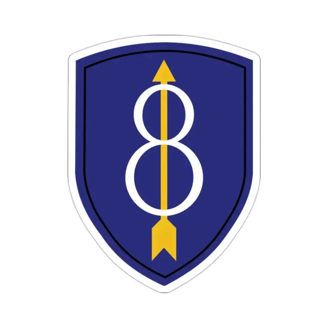 8th Infantry Division (U.S. Army) STICKER Vinyl Die-Cut Decal 2 Inch - The Sticker Space