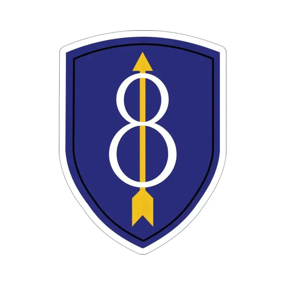 8th Infantry Division (U.S. Army) STICKER Vinyl Die-Cut Decal 3 Inch - The Sticker Space
