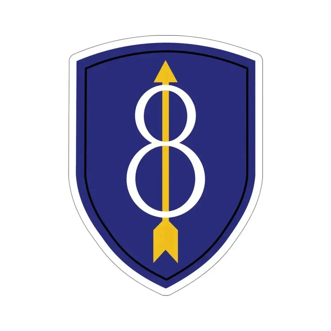 8th Infantry Division (U.S. Army) STICKER Vinyl Die-Cut Decal 5 Inch - The Sticker Space