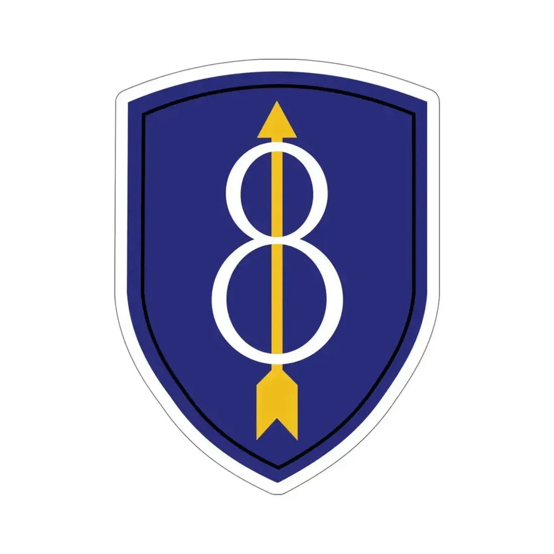 8th Infantry Division (U.S. Army) STICKER Vinyl Die-Cut Decal 6 Inch - The Sticker Space