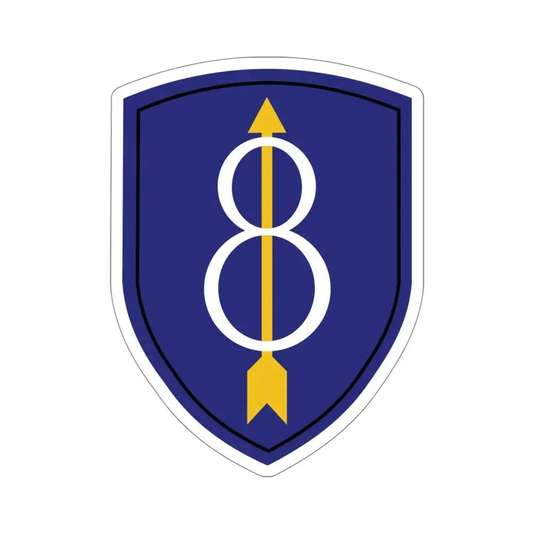 8th Infantry Division (U.S. Army) STICKER Vinyl Die-Cut Decal - The Sticker Space