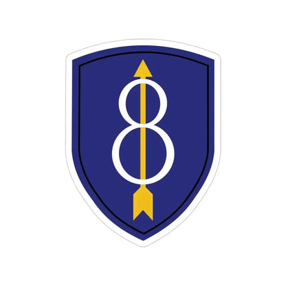 8th Infantry Division (U.S. Army) Transparent STICKER Die-Cut Vinyl Decal 6 Inch - The Sticker Space