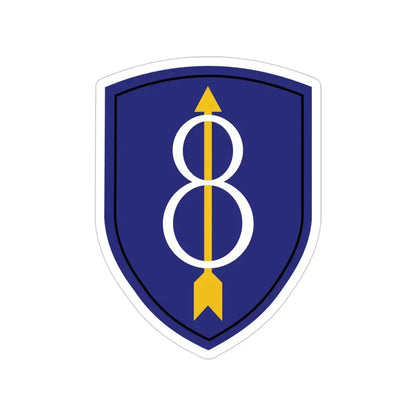 8th Infantry Division (U.S. Army) Transparent STICKER Die-Cut Vinyl Decal - The Sticker Space