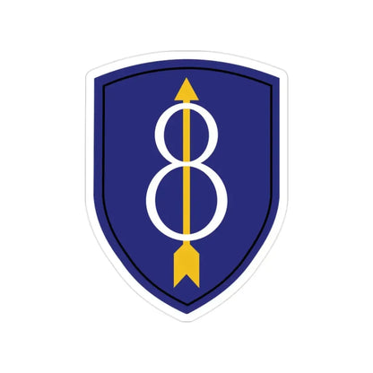 8th Infantry Division (U.S. Army) Transparent STICKER Die-Cut Vinyl Decal - The Sticker Space