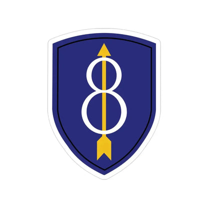 8th Infantry Division (U.S. Army) Transparent STICKER Die-Cut Vinyl Decal - The Sticker Space