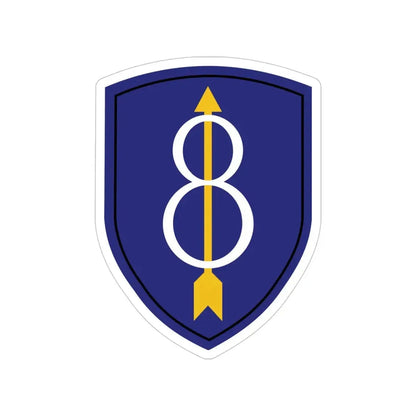 8th Infantry Division (U.S. Army) Transparent STICKER Die-Cut Vinyl Decal - The Sticker Space
