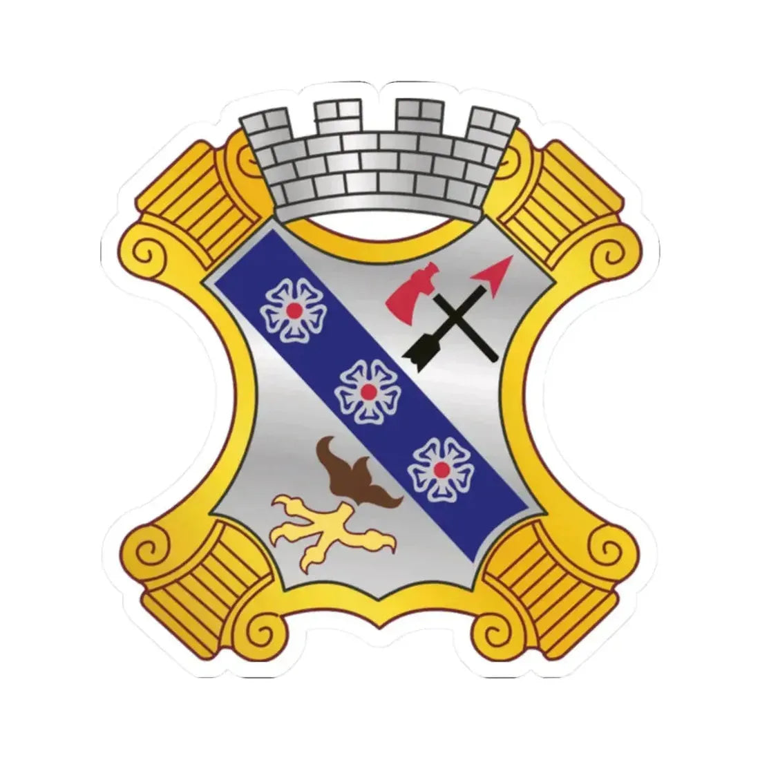 8th Infantry Regiment (U.S. Army) STICKER Vinyl Kiss-Cut Decal 2 Inch White - The Sticker Space