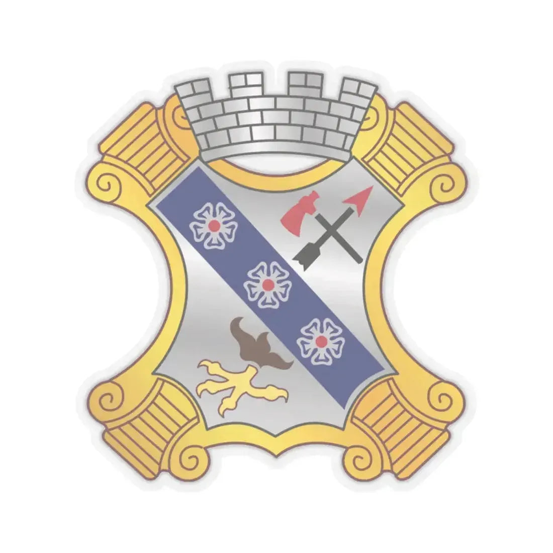 8th Infantry Regiment (U.S. Army) STICKER Vinyl Kiss-Cut Decal 4 Inch Transparent - The Sticker Space