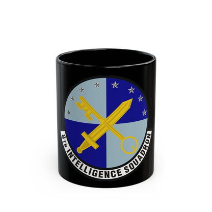 8th Intelligence Squadron (U.S. Air Force) Black Coffee Mug-11oz-The Sticker Space