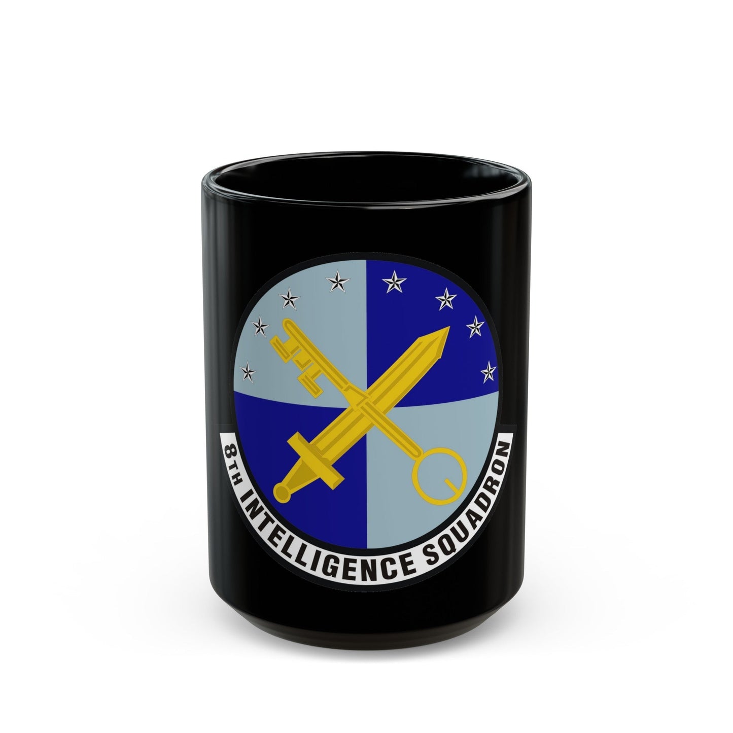 8th Intelligence Squadron (U.S. Air Force) Black Coffee Mug-15oz-The Sticker Space