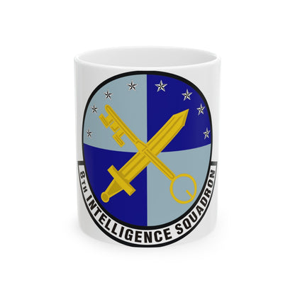 8th Intelligence Squadron (U.S. Air Force) White Coffee Mug-11oz-The Sticker Space