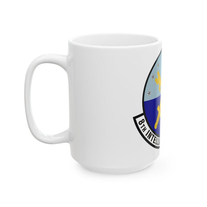 8th Intelligence Squadron (U.S. Air Force) White Coffee Mug-The Sticker Space