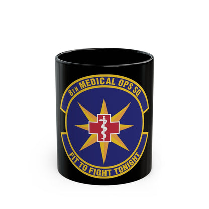 8th Medical Operations Squadron (U.S. Air Force) Black Coffee Mug-11oz-The Sticker Space