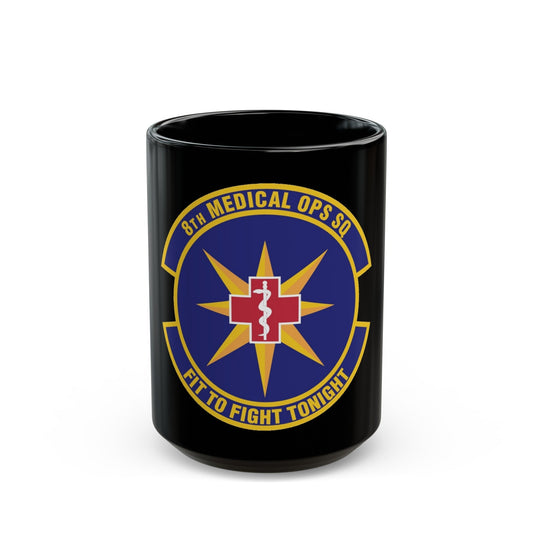 8th Medical Operations Squadron (U.S. Air Force) Black Coffee Mug-15oz-The Sticker Space