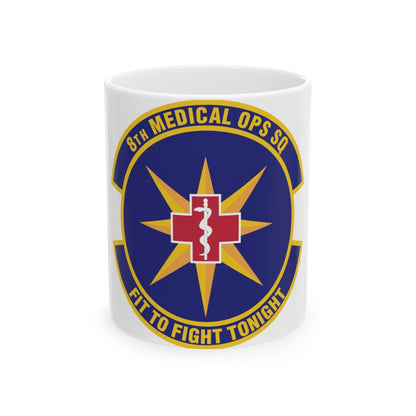 8th Medical Operations Squadron (U.S. Air Force) White Coffee Mug-11oz-The Sticker Space