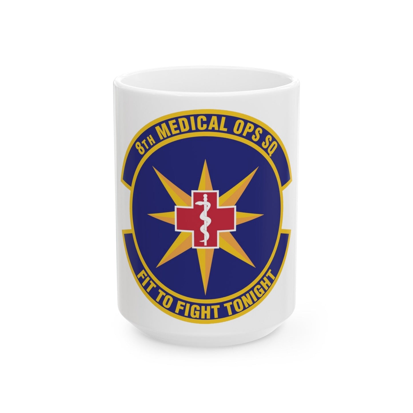 8th Medical Operations Squadron (U.S. Air Force) White Coffee Mug-15oz-The Sticker Space