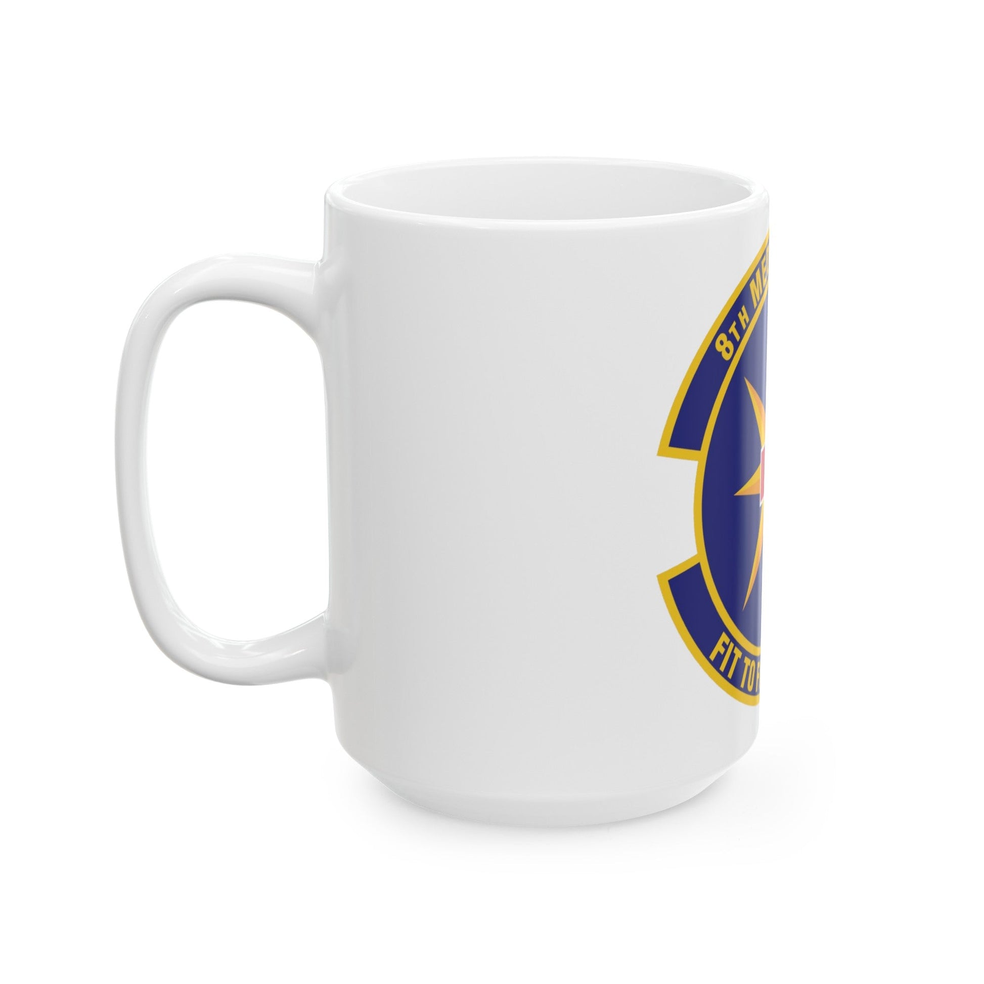 8th Medical Operations Squadron (U.S. Air Force) White Coffee Mug-The Sticker Space