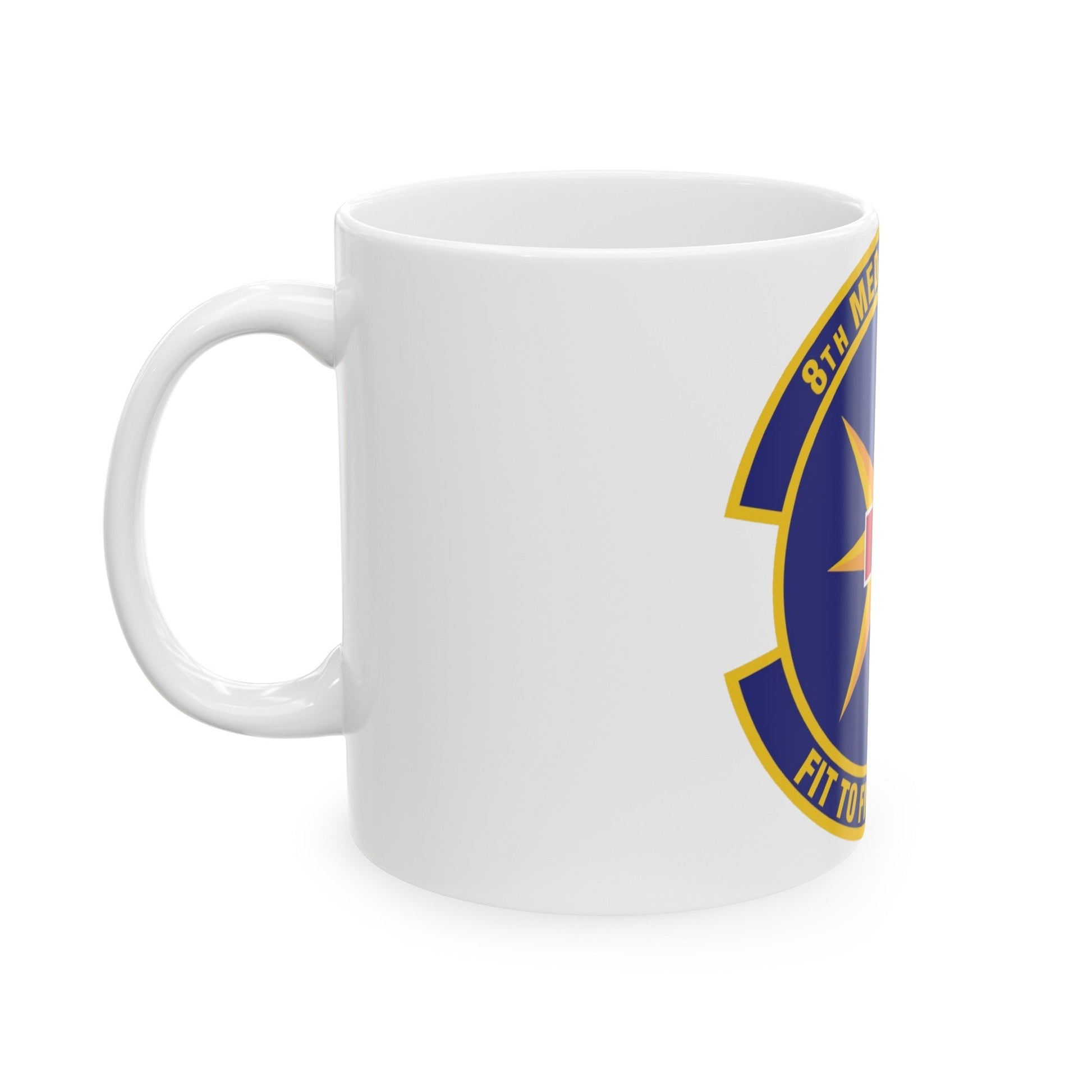 8th Medical Operations Squadron (U.S. Air Force) White Coffee Mug-The Sticker Space