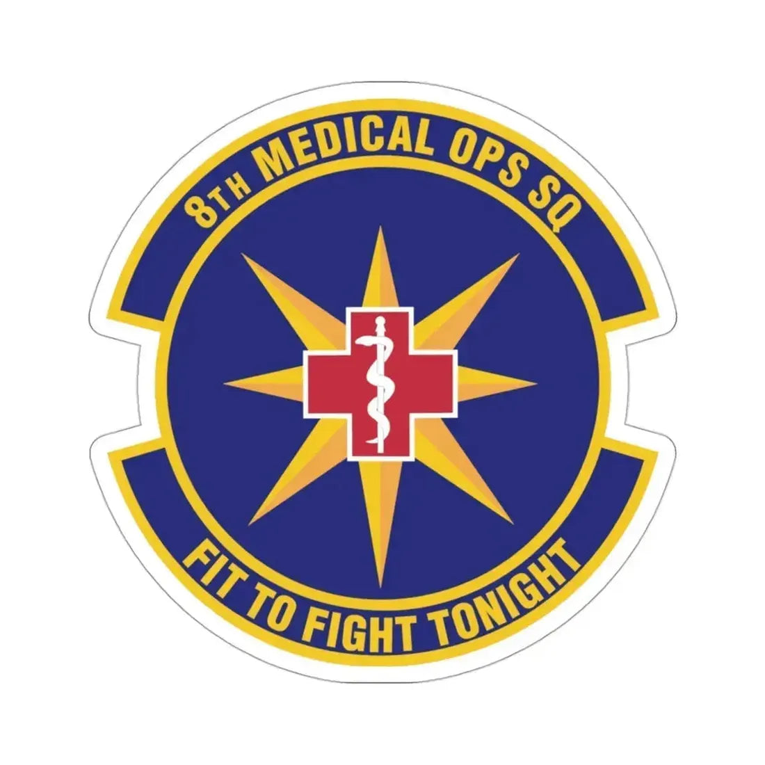 8th Medical Operations Squadron (U.S. Air Force) STICKER Vinyl Die-Cut Decal 3 Inch - The Sticker Space