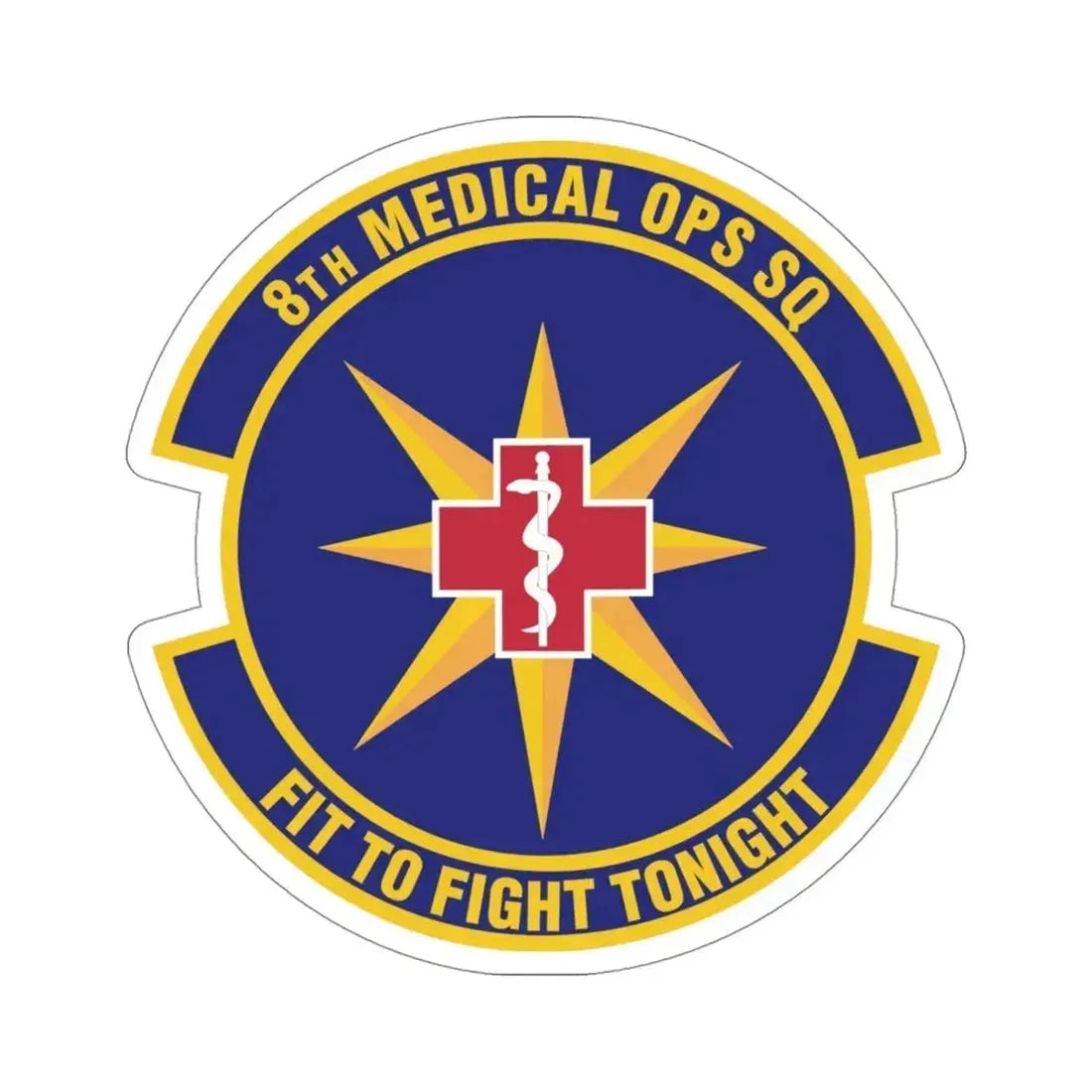 8th Medical Operations Squadron (U.S. Air Force) STICKER Vinyl Die-Cut Decal 4 Inch - The Sticker Space