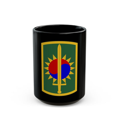 8th Military Police Brigade (U.S. Army) Black Coffee Mug-15oz-The Sticker Space