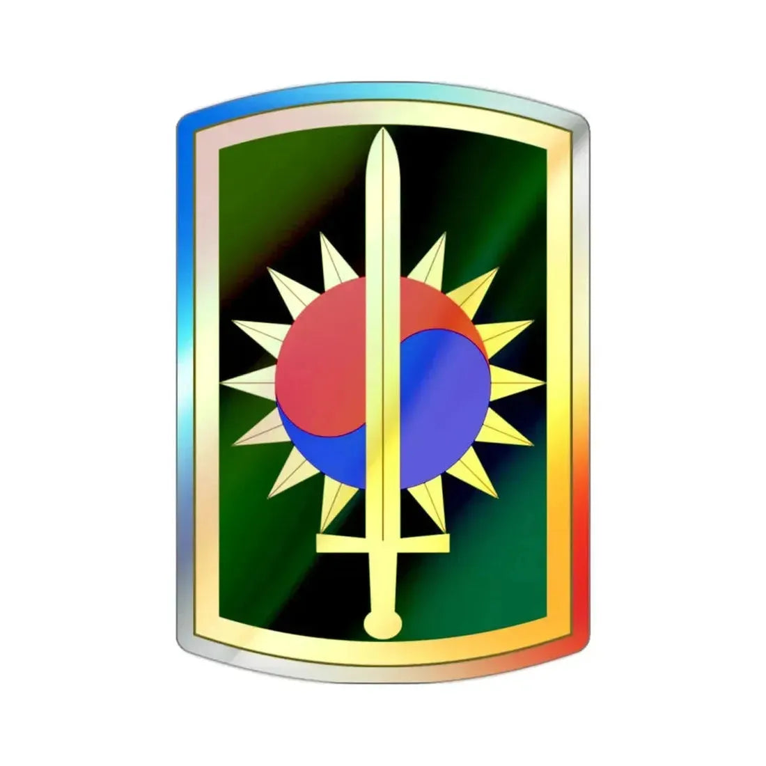 8th Military Police Brigade (U.S. Army) Holographic STICKER Die-Cut Vinyl Decal - The Sticker Space