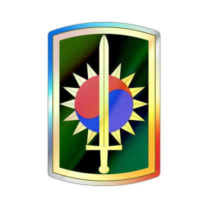 8th Military Police Brigade (U.S. Army) Holographic STICKER Die-Cut Vinyl Decal - The Sticker Space