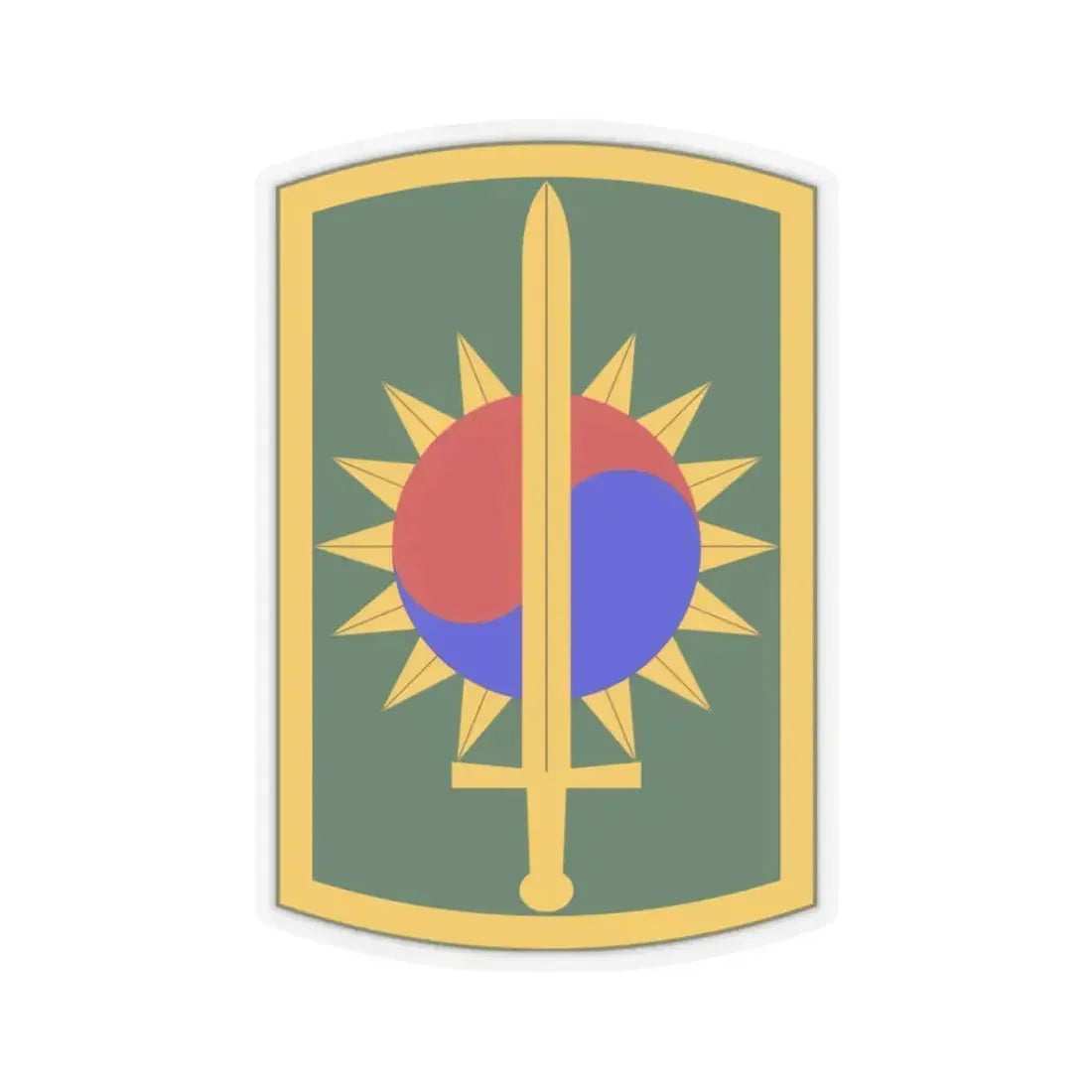 8th Military Police Brigade (U.S. Army) STICKER Vinyl Kiss-Cut Decal 3 Inch Transparent - The Sticker Space