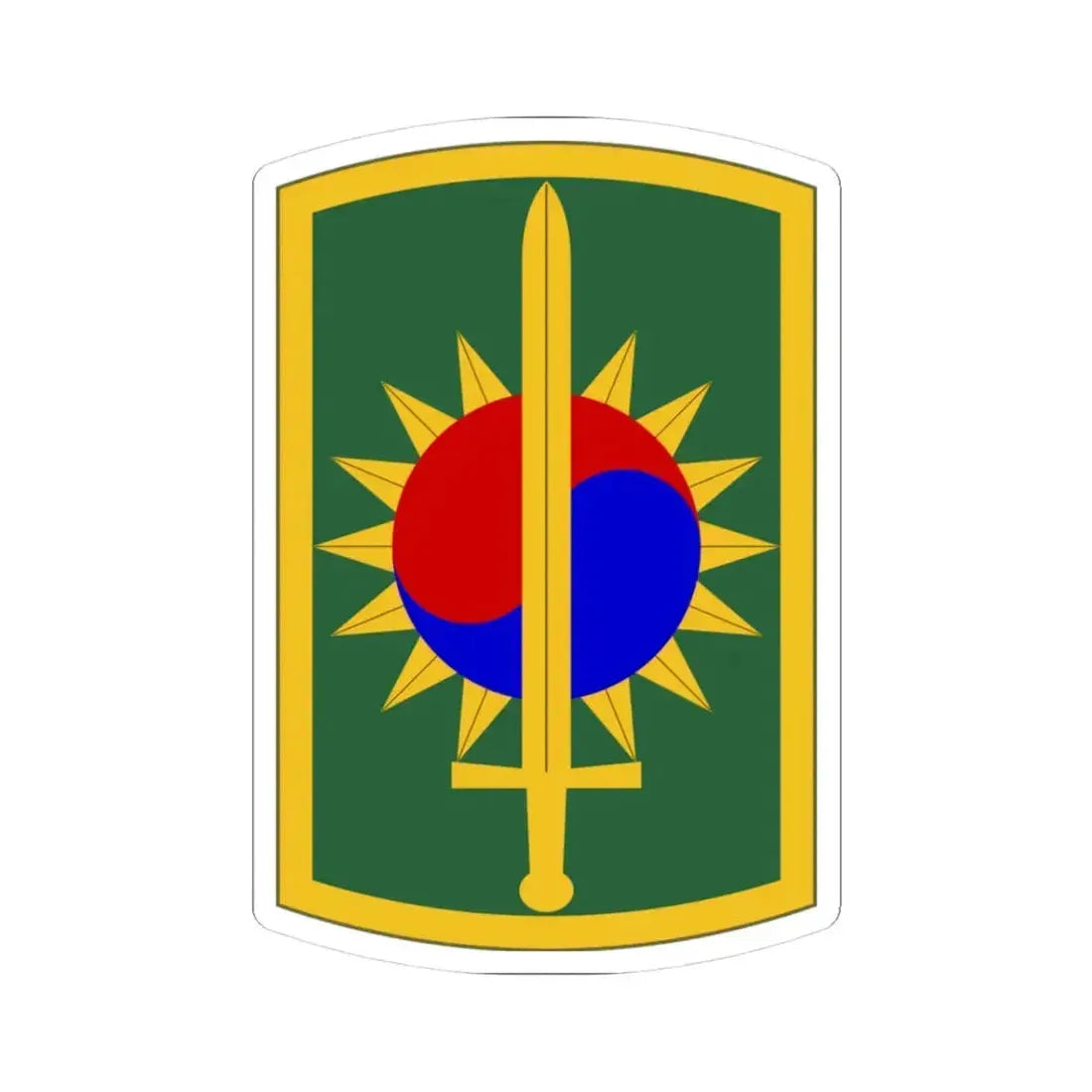 8th Military Police Brigade (U.S. Army) STICKER Vinyl Kiss-Cut Decal 3 Inch White - The Sticker Space