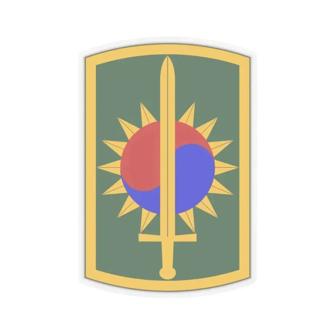8th Military Police Brigade (U.S. Army) STICKER Vinyl Kiss-Cut Decal 4 Inch Transparent - The Sticker Space