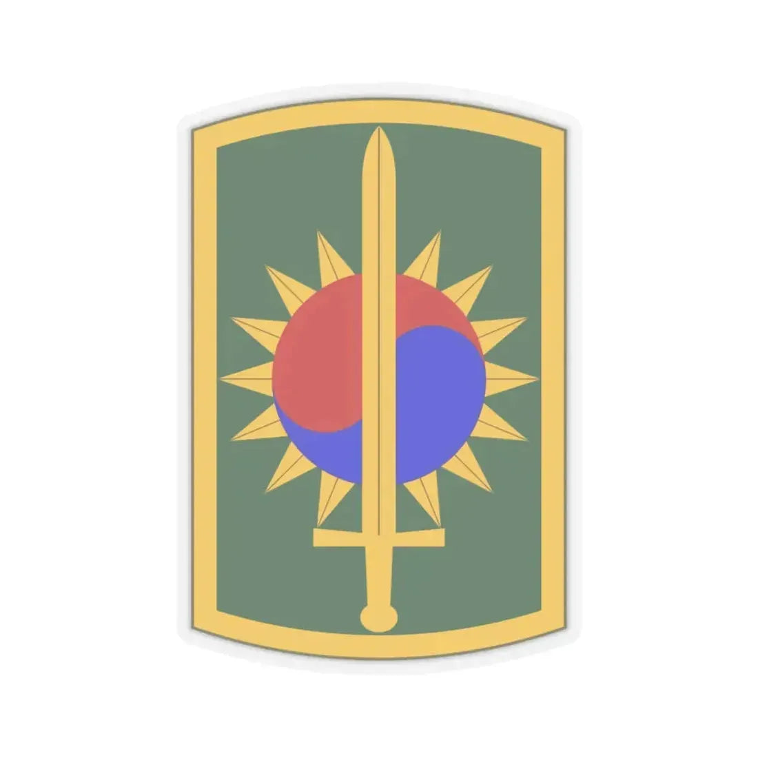 8th Military Police Brigade (U.S. Army) STICKER Vinyl Kiss-Cut Decal 6 Inch Transparent - The Sticker Space