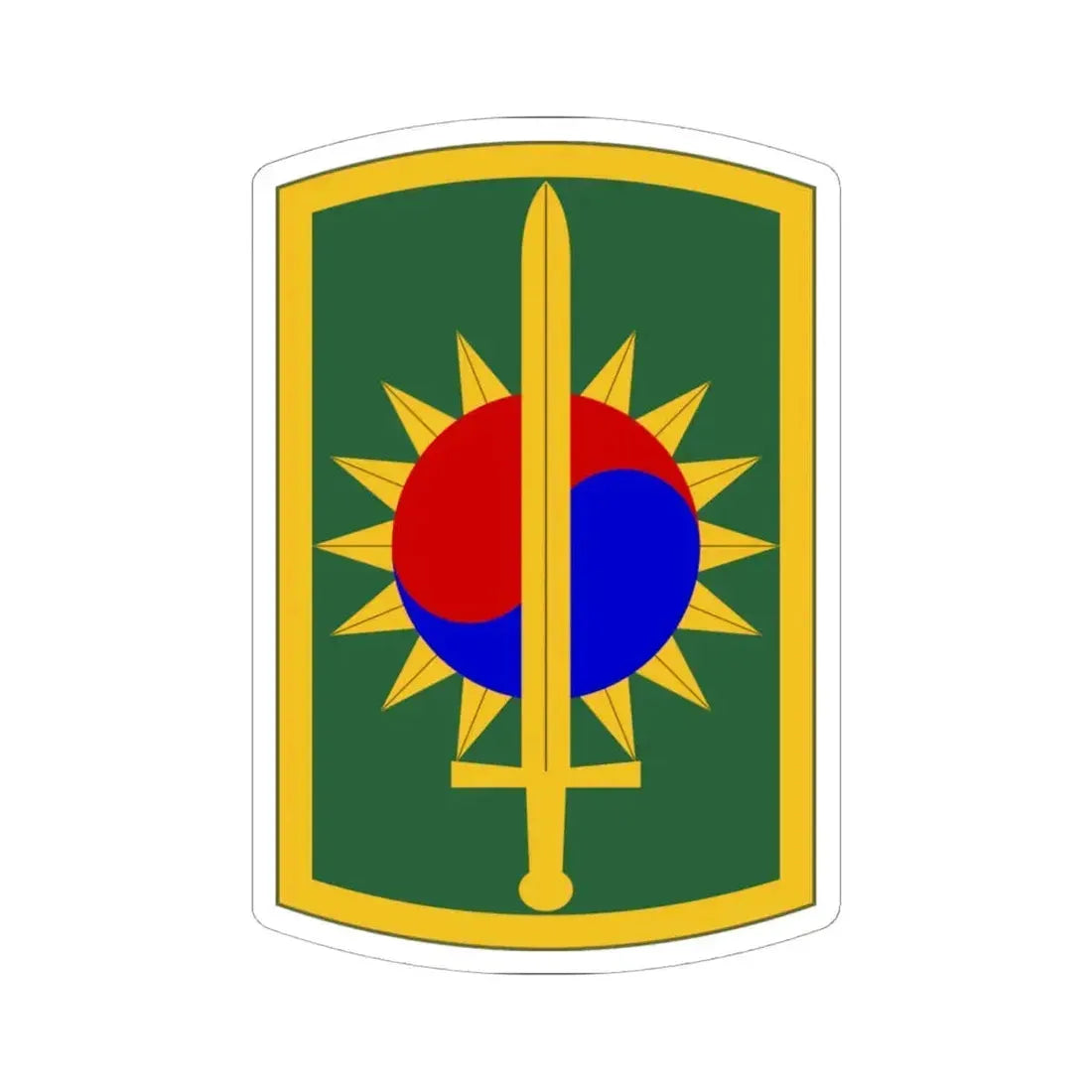 8th Military Police Brigade (U.S. Army) STICKER Vinyl Kiss-Cut Decal 6 Inch White - The Sticker Space