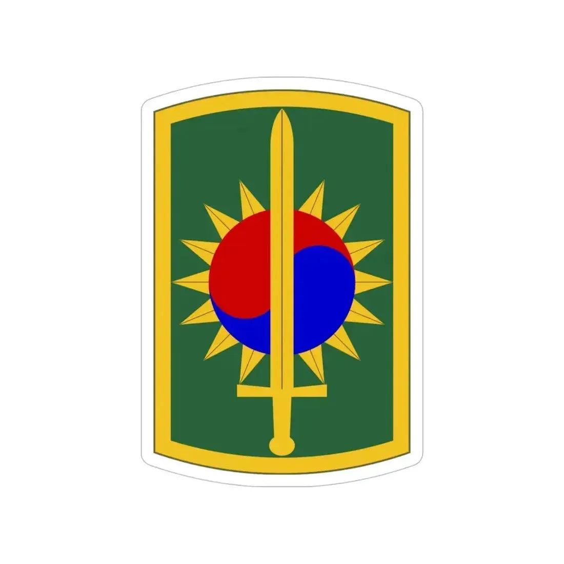 8th Military Police Brigade (U.S. Army) Transparent STICKER Die-Cut Vinyl Decal 6 Inch - The Sticker Space
