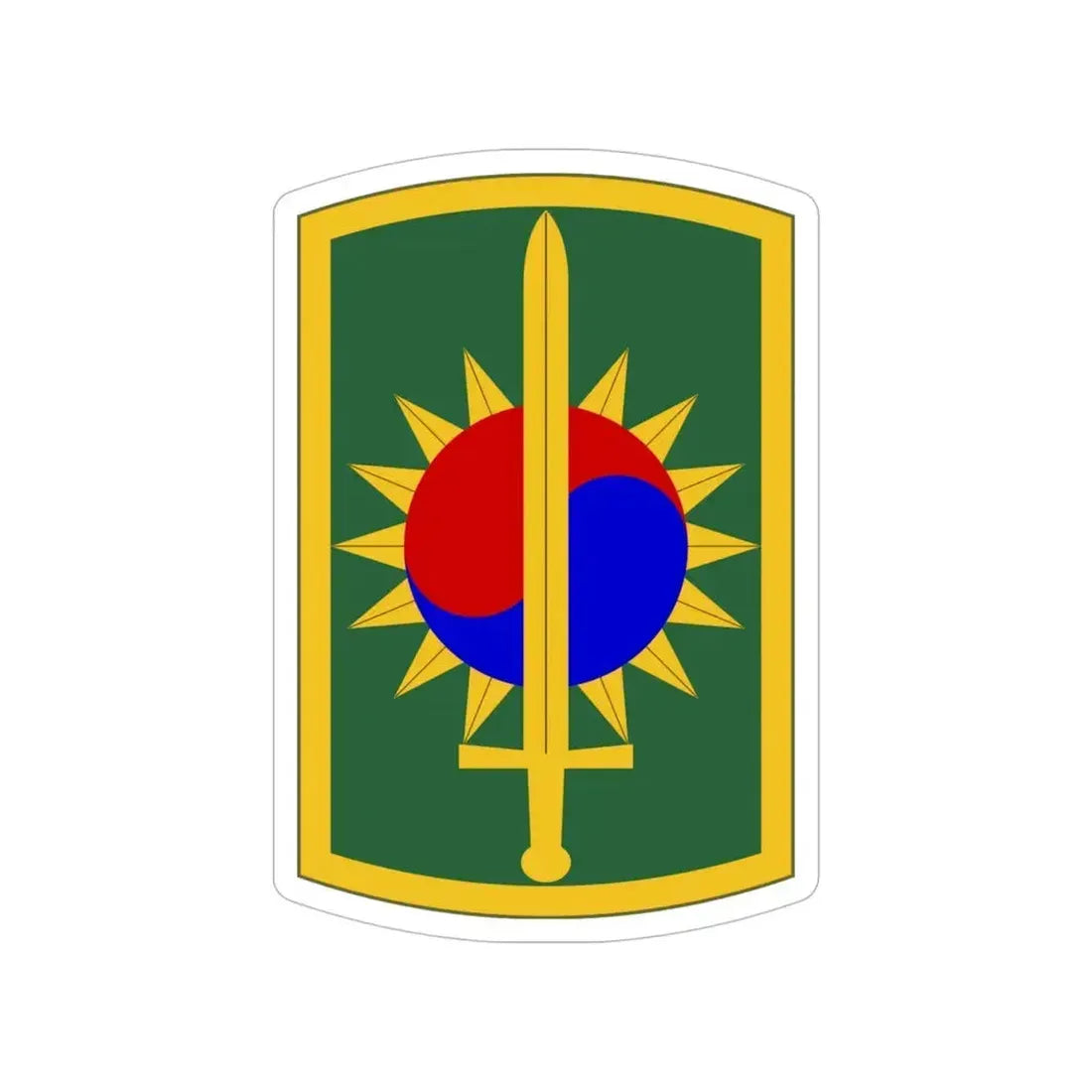 8th Military Police Brigade (U.S. Army) Transparent STICKER Die-Cut Vinyl Decal 6 Inch - The Sticker Space