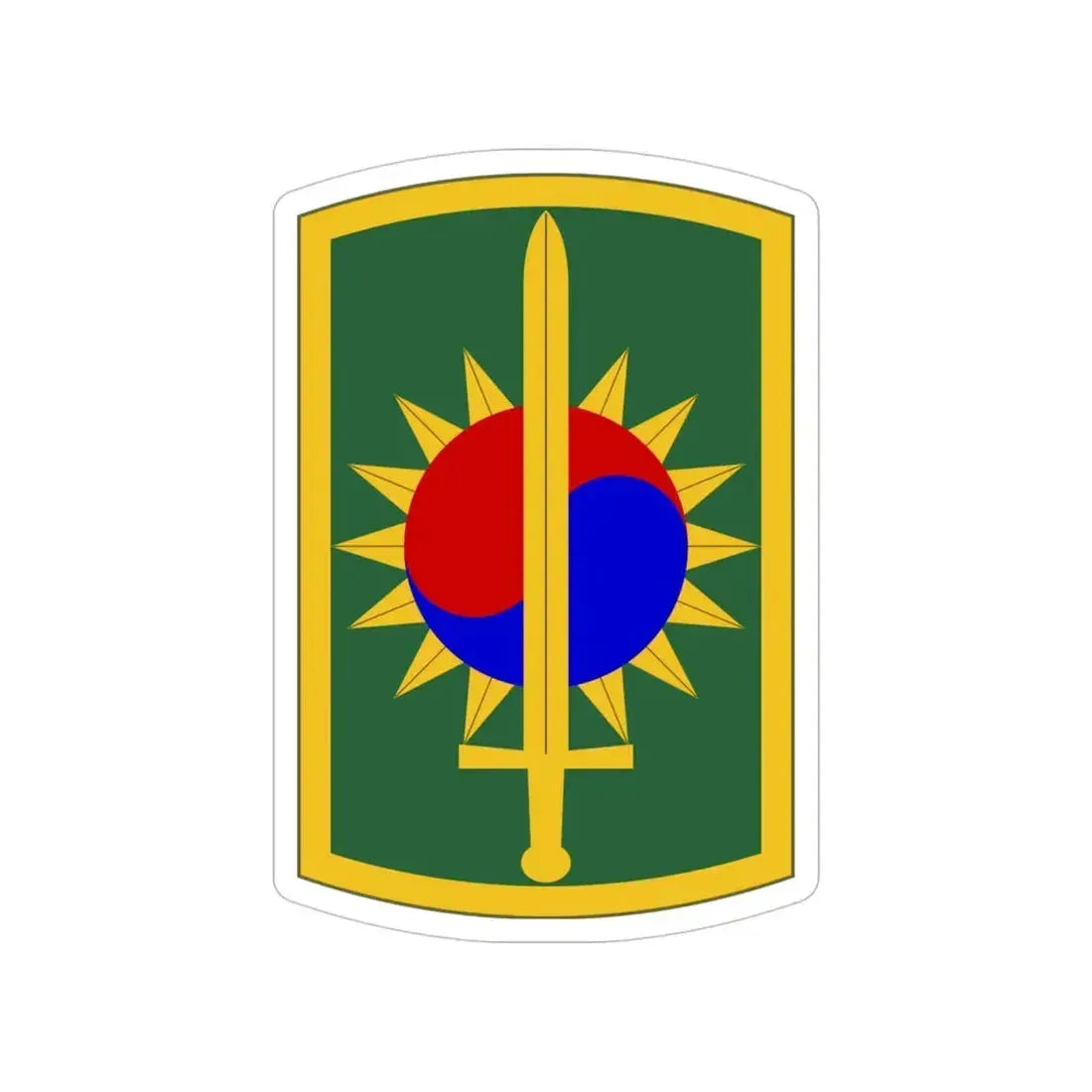 8th Military Police Brigade (U.S. Army) Transparent STICKER Die-Cut Vinyl Decal - The Sticker Space
