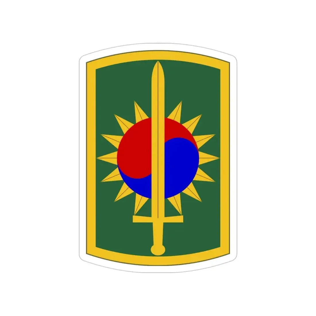 8th Military Police Brigade (U.S. Army) Transparent STICKER Die-Cut Vinyl Decal - The Sticker Space