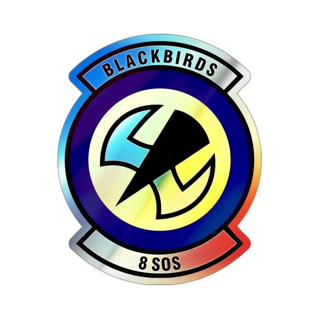 8th Special Operations Squadron (U.S. Air Force) Holographic STICKER Die-Cut Vinyl Decal 4 Inch Holographic - The Sticker Space