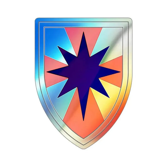 8th Theater Sustainment Command (U.S. Army) Holographic STICKER Die-Cut Vinyl Decal 6 Inch Holographic - The Sticker Space