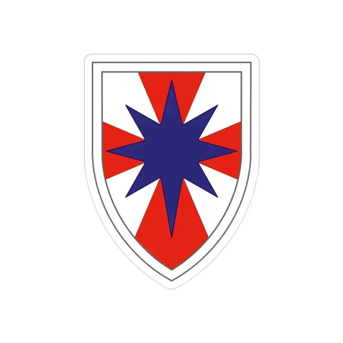 8th Theater Sustainment Command (U.S. Army) REVERSE PRINT Transparent Die-Cut STICKER 2 Inch Die-Cut Transparent - The Sticker Space