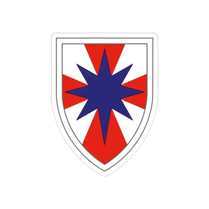 8th Theater Sustainment Command (U.S. Army) REVERSE PRINT Transparent Die-Cut STICKER 2 Inch Die-Cut Transparent - The Sticker Space