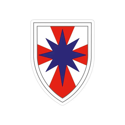 8th Theater Sustainment Command (U.S. Army) REVERSE PRINT Transparent Die-Cut STICKER 5 Inch Die-Cut Transparent - The Sticker Space